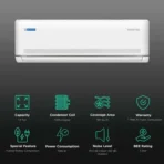Blue Star M Series 5 in 1 Convertible 1.5 Ton 3 Star Inverter Split AC with 4-Way Swing (Copper Condenser, IC318MNU) - Image 2