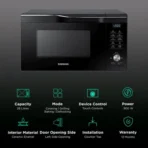 SAMSUNG 28L Convection Microwave Oven with SLIM FRY Technology (MC28A6036QK/TL, Black) - Image 2