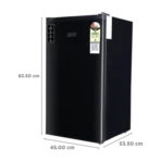 Croma 84 Litres 2 Star Direct Cool Single Door Refrigerator with Reversible Door ( Black) - Image 3