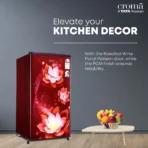 Croma 165 Litres 2 Star Direct Cool Single Door Refrigerator with Anti Fungal Gasket ( PCM Floral) - Image 3