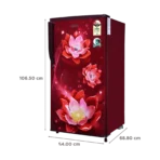 Croma 183 Litres 2 Star Direct Cool Single Door Refrigerator with Anti-Fungal Door Gasket ( Rosalind Wine) - Image 5