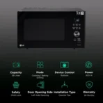 LG 28L Charcoal Convection Microwave Oven with Scan to Cook (MJEN286UFW, Black) - Image 3
