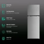 LG 246 Litres 3 Star Frost Free Double Door Convertible Refrigerator with Smart Diagnosis (GL-S262SPZX.DPZZEB, Shiny Steel) - Image 2