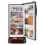 LG 201 Litres 5 Star Direct Cool Single Door Refrigerator with Antibacterial Gasket (GL-D211HSEZ, Scarlet Euphoria - Image 3