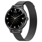 noise NoiseFit Diva Smartwatch with Bluetooth Calling (27.9mm AMOLED Display, IP67 Water Resistant, Black Link Strap)