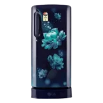 LG 185 Litres 3 Star Direct Cool Single Door Refrigerator with Antibacterial Gasket (GL-D201ABCD.BBCZEB, Blue Charm)