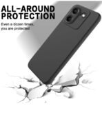 Front & Back Case For POCO M7 Pro 5G (Black, Camera Bump Protector , Silicon (AA1098/29] - Image 3