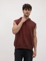 Roadster The Life Co. Hooded Sleeveless Sweatshirt - Image 3
