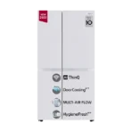 LG 650 Litres 3 Star Frost Free Side by Side Convertible Refrigerator with Smart Inverter Compressor (GLB257DLW3, Linen White) - Image 3