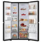 LG 650 Litres 3 Star Frost Free Side by Side Convertible Refrigerator with Door Cooling Plus Technology (GLB257EES3, Ebony Sheen) - Image 3