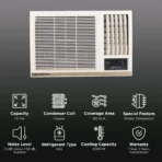 O GENERAL 1.5 Ton 5 Star Window AC (Copper Condenser, Anti Bacterial Filter, AXGB18CHAA-B) - Image 2