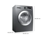 SAMSUNG 7 kg 5 Star Inverter Fully Automatic Front Load Washing Machine (WW70R22EK0X/TL, Eco Bubble Technology, Inox Grey) - Image 3