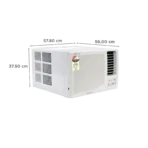 Croma 1 Ton 3 Star Fixed Speed Window AC (Copper Condenser, Dust Filter, CRLA012WAD193305)