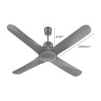 HAVELLS Libeccio 5 Star 1200mm 4 Blade BLDC Motor Ceiling Fan with Remote (Inverter Technology) - Image 3