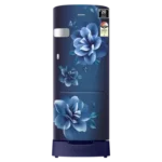 SAMSUNG Stylish Grande 223 Litres3 Star Direct Cool Single Door Refrigerator with Anti Bacterial Gasket (RR24D2Z23CU/NL, Camellia Blue)