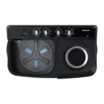 SAMSUNG 7.5 kg 5 Star Semi Automatic Washing Machine with Hexa Storm Pulsator (WT75B3200GD/TL, Dark Grey) - Image 3