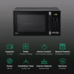 LG 21L Convection Microwave Oven with 151 Autocook Menu (MC2146BL, Black) - Image 2