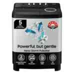 SAMSUNG 8 kg 5 Star Semi Automatic Washing Machine with Magic Filter (WT80C4200GG/TL, Dark Grey)