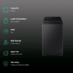 SAMSUNG 10 kg 5 Star Wi-Fi Inverter Fully Automatic Top Load Washing Machine (WA10BG4546BVTL, Digital Inverter Technology, Black Caviar) - Image 2