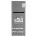 LG 446 Litres 1 Star Frost Free Double Door Convertible Refrigerator with Door Cooling Plus Technology (GL-T502CPZR, Shiny Steel)