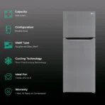 LG 446 Litres 1 Star Frost Free Double Door Convertible Refrigerator with Door Cooling Plus Technology (GL-T502CPZR, Shiny Steel) - Image 2