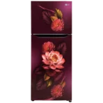 LG 240 Litres 2 Star Frost Free Double Door Convertible Refrigerator with MOIST ‘N’ FRESH Technology (GL-S292SRWY, Red Waterlily)