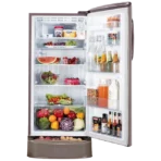 LG 210 Litres 3 Star Direct Cool Single Door Refrigerator with Stabilizer Free Operation (GL-D231AFSD, Fawn Steel) - Image 3