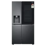 LG 630 Litres 3 Star Frost Free Side by Side Door Smart Wifi Enabled Refrigerator with Multi Air Flow (GL-X257AMC3, Matt Black)