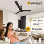 atomberg Studio Smart Plus 5 Star 1200mm 3 Blade BLDC Motor Smart Ceiling Fan with Remote (Boost Mode, Earth Brown) - Image 3