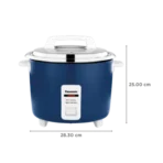Panasonic Steel XS 1.8 Litre Electric Rice Cooker with Keep Warm Function (Midnight Blue) - Image 2