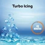 Haier 268 Litres 2 Star Frost Free Double Door Convertible Refrigerator with Turbo Icing (HRF-3182PKG-P, Black Glass) - Image 4