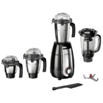 BOSCH TrueMixx Pro 1000 Watt 4 Jars Mixer Grinder (24000 RPM, Stone Pounding Technology, Black)
