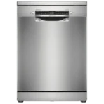 BOSCH Series 6 15 Place Settings Free Standing Dishwasher with Anti-Fingerprint (No Pre-rinse Required, Silver Inox)