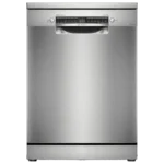 BOSCH Series 6 15 Place Settings Free Standing Dishwasher with Anti-Fingerprint (No Pre-rinse Required, Silver Inox)