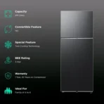 SAMSUNG 419 Litres 3 Star Frost Free Double Door Smart Wifi Enabled Convertible Refrigerator with Digital Inverter Compressor (RT45DG6A4DBXHL, Luxe Black) - Image 3