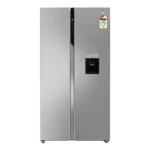 Haier 596 Litres 3 Star Frost Free Side by Side Door Smart Wifi Enabled Convertible Refrigerator with Deo Fresh Technology (HRS-682SWDU1, Shiny Steel)