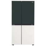 LG 650 Litres 3 Star Frost Free Side by Side Smart Wifi Enabled Convertible Refrigerator with Multi Air Flow (GL-B257EET3, Emerald Green Tango)