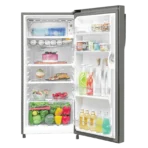 Haier 190 Litres 2 Star Direct Cool Single Door Refrigerator with Diamond Edge Freezing Technology (HRD-2102BNS-P, Nickel Steel) - Image 3