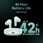 Redmi Buds 6 TWS Earbuds with Hybrid Active Noise Cancellation (IP54 Water Resistant, 42 Hours Playback, Spectre Black & Titan White & Ivy Greeen) [AA1102/304] - Image 4