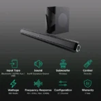 boAt Aavante Bar Chord 160W Bluetooth Soundbar with Remote (2.1 Channel, Premium Black) - Image 2