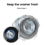 SAMSUNG 9 kg 5 Star Wi-Fi Inverter Fully Automatic Front Load Washing Machine (WW90DG6U24ABTL, Bubble Technology, Black) - Image 3