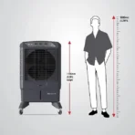 KENSTAR Mahakool HC 70 Litres Desert Air Cooler with Quadra Flow Technology (Inverter Compatible, Grey) - Image 5