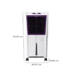 KENSTAR JETT HC 51 Litres Personal Air Cooler with Quadra Flow Technology (Collapsible Louvres, White & Purple) - Image 2
