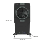 VOLTAS Thunder 85 Litres Desert Air Cooler with Thermal Overload Protection (3 Speed Control, Dark Grey) - Image 3