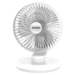 AGARO Alpha 3 Blade Rechargeable Personal Mini Fan (Copper Brushless Motor, White) - Image 4