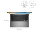 ASUS Vivobook 14 Flip Intel Core Ultra 5 Touchscreen 2-in-1 Laptop (16GB, 512GB SSD, Windows 11 Home, 14 inch OLED Display, MS Office Home 2024 & MS 365 Basic, Matte Gray, 1.57 KG) - Image 2