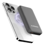 ambrane Aerosync PB 12 10000 mAh 22.5W Fast Charging Power Bank (1 Type A Port, 1 Type C Port, Rubberized Coating, Wireless Charging, Black)