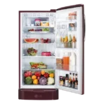 LG 210 Litres 5 Star Direct Cool Single Door Refrigerator with Auto Smart Connect (GL-D231ASMU, Scarlet Marvel) - Image 3
