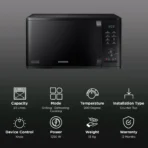 SAMSUNG 23L Grill Microwave with Browning Plus Function (MG23A3515AK/TL, Black) - Image 2