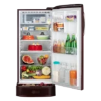 LG 201 Series 185 Litres 5 Star Direct Cool Single Door Refrigerator with Auto Smart Connect (GL-D201ASBU, Scarlet Bloom) - Image 3